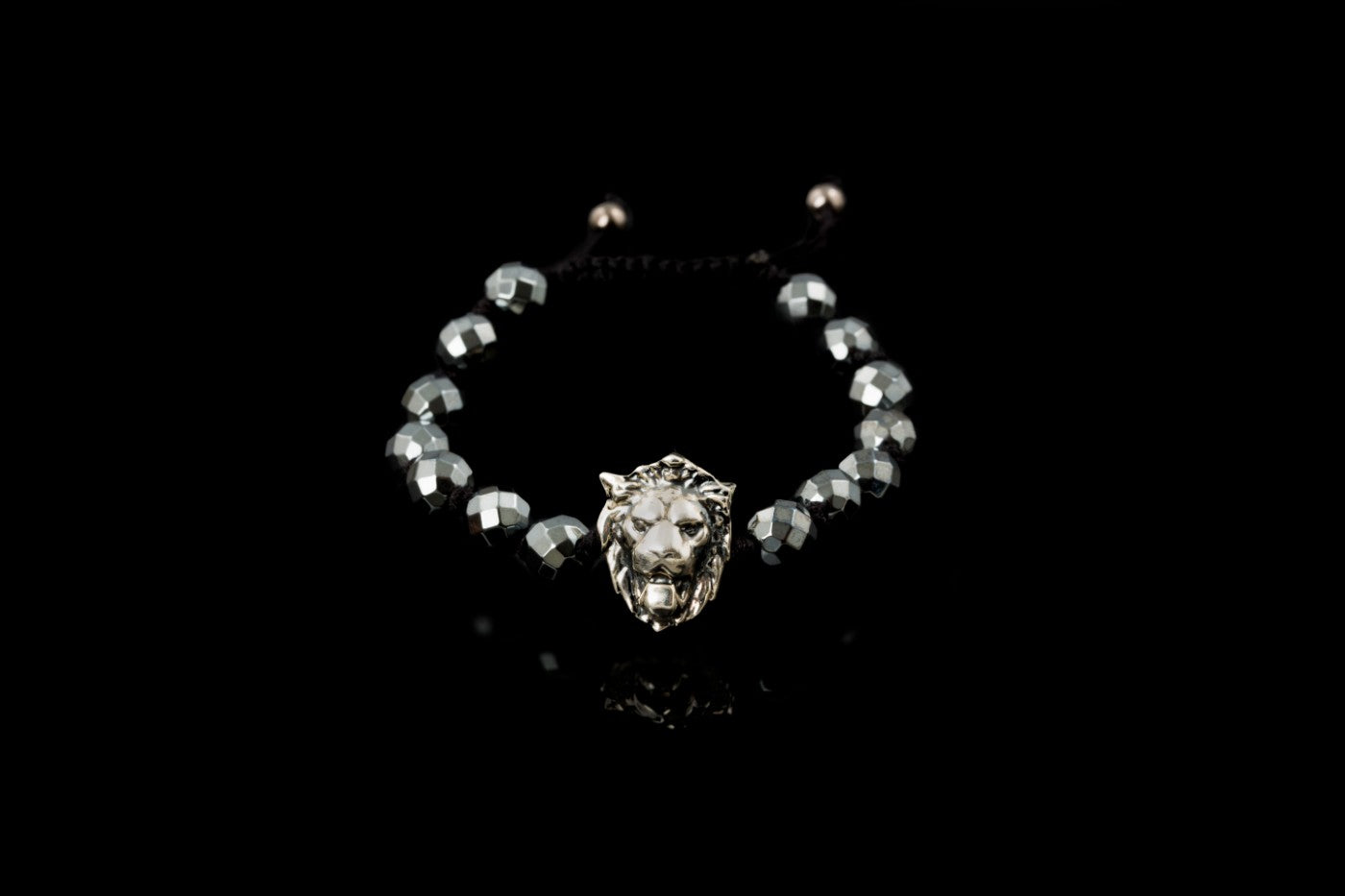 Silver lion head