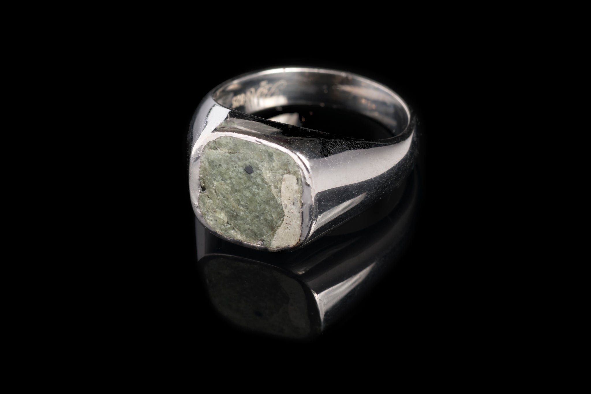 Silver and marble